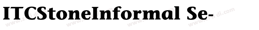 ITCStoneInformal Se字体转换